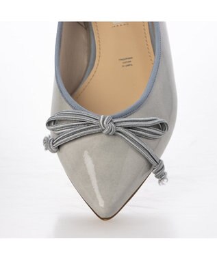MODE ET JACOMO <MODE ET JACOMO>リボンバレエシューズ ライトグレーエナメル