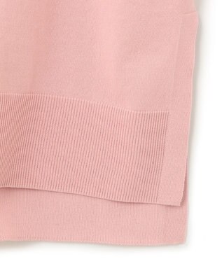 ICB 【洗える】 ガスコットンハイゲージ Vネックニット アッシュピンク系