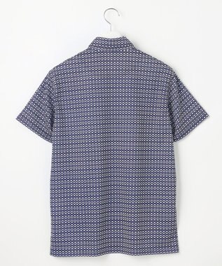 23区GOLF 【MEN】モノグラム柄  半袖ポロシャツ ネイビー系5