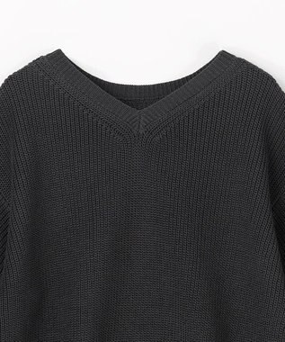 ANY ラミータッチニットT スレート