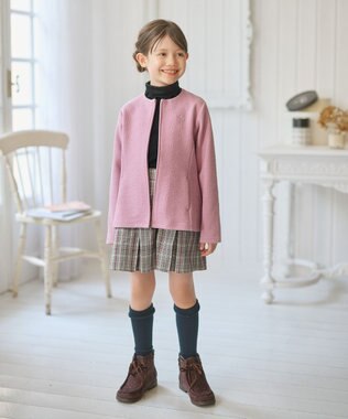 組曲 KIDS 【110-140㎝】グレンチェック キュロット モノトーン