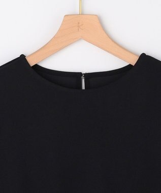 組曲 L 【先行予約・WEB限定】ジョーゼットジャージー ティアード ブラウス ブラック系