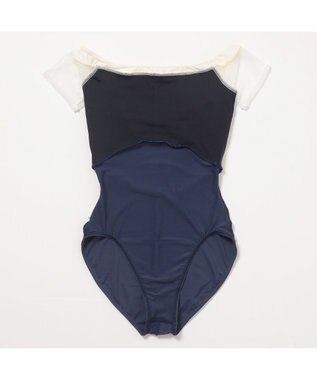 Chacott 【AKANE TAKADA】キャップスリーブレオタード ネイビー