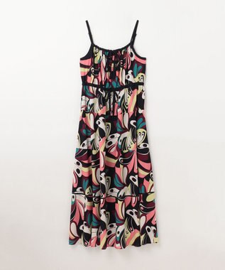 GRACE CONTINENTAL キカバードプリントワンピース ピンク