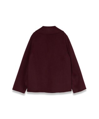 JOSEPH 【WEB＆OUTLET限定】ダブルフェイスウールキャッシュ ショートコート Merlot