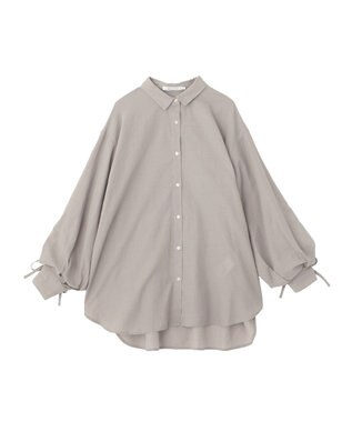 AMERICAN HOLIC ガーメントウォッシュアソートギャザーシャツ Gray
