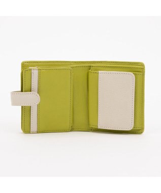 UNBILLION アトランタ ATLANTA / 牛革二つ折りカラーコンビウォレット グリーン