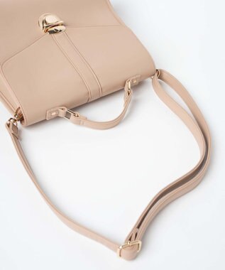 WEGO 【痛バ＆推し活グッズ】レターフラップ痛ショルダー ベージュ