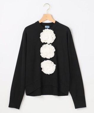 組曲 【組曲×setsuko sagittaire】ボンボンフラワー ニット