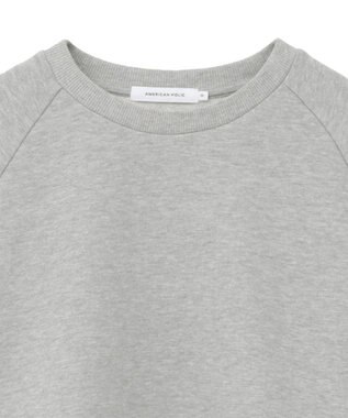 AMERICAN HOLIC 異素材ドロスト配色プルオーバー Gray Mixture