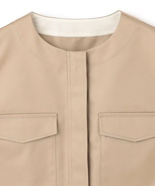 uncrave チノギャバジン ジレブラウス ベージュ