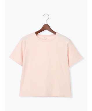 Te chichi ミニマルネックTシャツ ピンク
