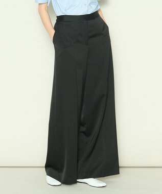 JOSEPH 【洗える】ドレーピーベネシャン　ワイドトラウザーズ Black