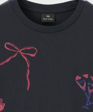 Paul Smith Daisy Chain Doodle 長袖Tシャツ ネイビー