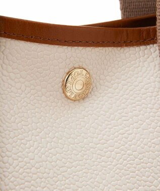 TOPKAPI 【Breath TOPKAPI】スコッチグレイン ネオレザー 縦型 A4 トート バッグ ショルダー付き L ペールベージュ