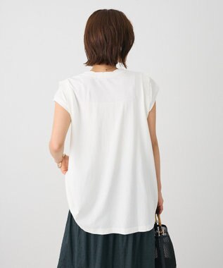 CRAFT STANDARD BOUTIQUE レイヤード風ピグメントカットチュニック White