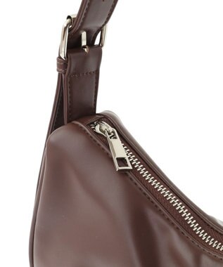 earth music&ecology リボンドロストハンドバッグ Brown