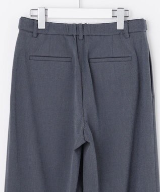 J.PRESS LADIES S 2way thermo サキソニー ストレート パンツ ネイビーシャンブレー系