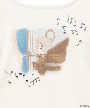 earth music&ecology Ｄｉｓｎｅｙ／Ｍａｒｉｅスクエアネックプルオーバー Ivory