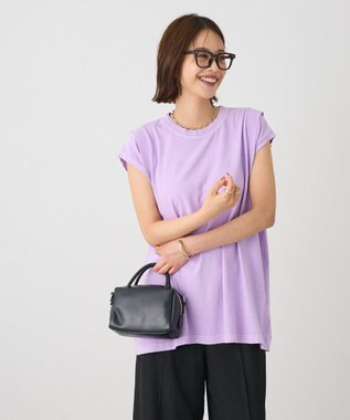 CRAFT STANDARD BOUTIQUE レイヤード風ピグメントカットチュニック Lavender
