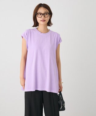 CRAFT STANDARD BOUTIQUE レイヤード風ピグメントカットチュニック Lavender