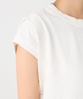 CRAFT STANDARD BOUTIQUE レイヤード風ピグメントカットチュニック White