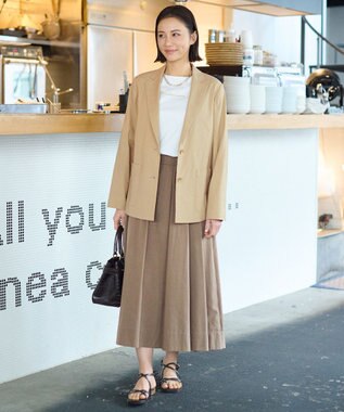 自由区 L 【洗える】Marine半袖 ロゴTシャツ オフ×ゴールド刺繍