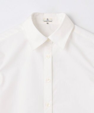 組曲 KIDS 【150-170㎝】リボン付き ブラウス オフホワイト系