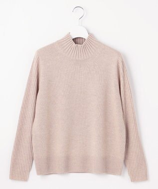 J.PRESS LADIES 【洗える】CASHBIT NEO ハイネック ニット ベージュ系