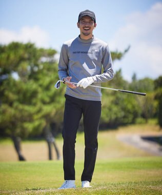 23区GOLF 【MEN】ナイロントリコットパンツ 優れた伸縮性 ストレスレスで優秀な1本 ブラック系