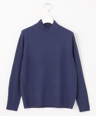 J.PRESS LADIES 【洗える】CASHBIT NEO ハイネック ニット ブルー系