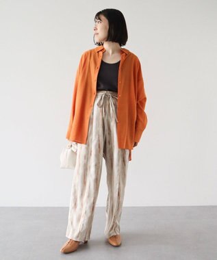 Green Parks ””とろっ””とシルキーシャツ Orange