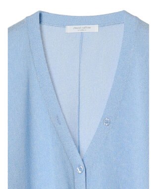 Green Parks ＵＶカット加工　ドルマンニットカーディガン Blue
