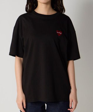 OP／FILA 【Ocean Pacific】ワンポイントベーシックTシャツ ブラック