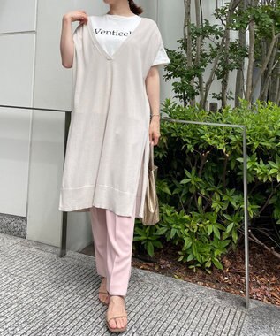 UNFILO 【撥水/ＵＶケア】ニットチュニック ベージュ系