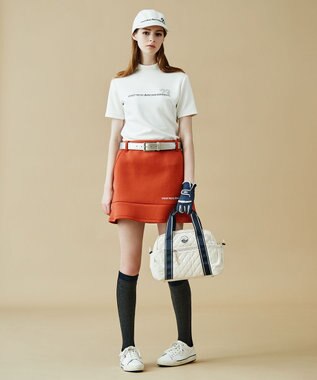 23区GOLF 【WOMEN】【UVケア】ダンボールニットカラースカート オレンジ系