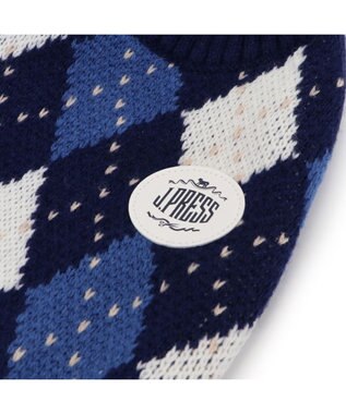 PET PARADISE J.PRESS アーガイルニット 小型犬 紺(ネイビー・インディゴ)