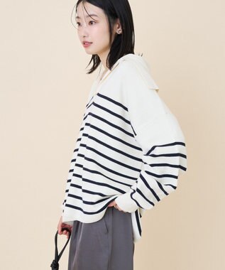 AMERICAN HOLIC セーラーカラーニットプルオーバー Ivory