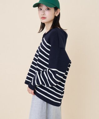 AMERICAN HOLIC セーラーカラーニットプルオーバー Navy