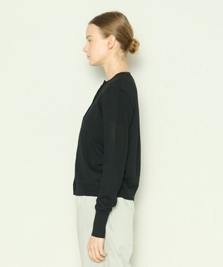 JOSEPH 【洗える】リネンコットン　カーディガン Black