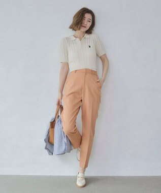 WEGO 別注USPOLO　ケーブルニットポロ ホワイトアイボリー