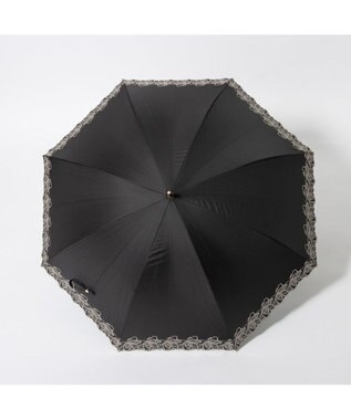 UNBILLION cache nez / フラワーラメ刺繍ショートパラソル ブラック