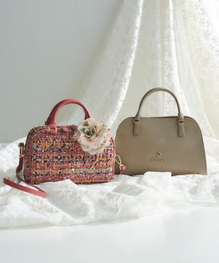 TOCCA 【美人百花掲載】OREILLER BAG ミニボストンバッグ ローズ系