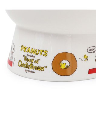 PET PARADISE スヌーピー 高さのある フードボウル 小型犬 ホワイト