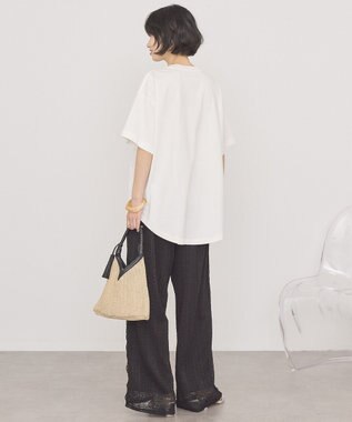 AMERICAN HOLIC PORTLAND裾ラウンドTシャツ Off White