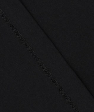 自由区 L 【洗える】グラフィックロゴ Tシャツ ブラック×ゴールド