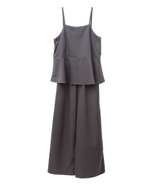 Green Parks ・ＥＬＥＮＣＡＲＥ　ＤＵＥ　ペプラムサロペット Charcoal Gray