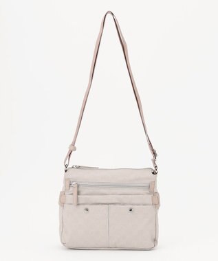 LA BAGAGERIE モノグラム　スクエアナイロンショルダー　SSサイズ アイボリー