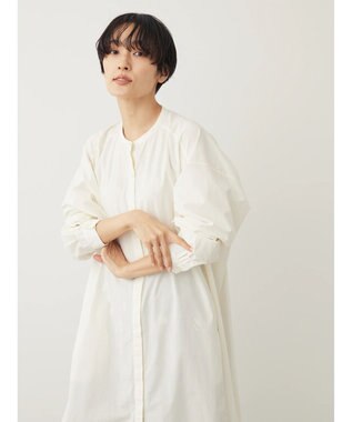 AMERICAN HOLIC バンドカラーシャツワンピース Ivory