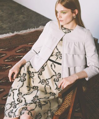 TOCCA 【洗える！】AURORAL GLOW ジャケット ライトグレー系